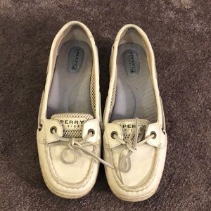 White Low Top Sperry Top-siders